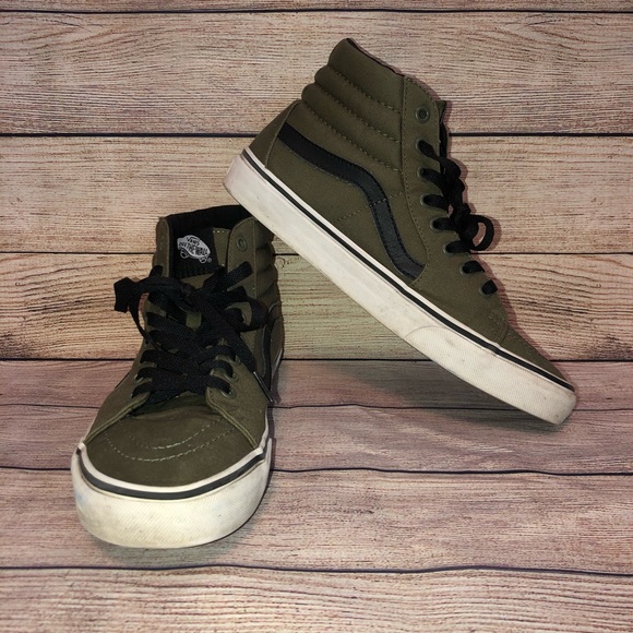 army green high top vans